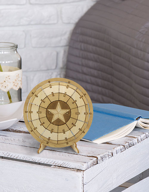 Captain America Wood Model